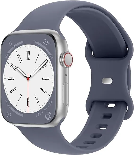 051 Sport Bands Soft Silicone Waterproof Strap Compatible with iWatch Women Men,051