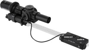 1-10x24 Riflescope with Portable Quick Electronic Motorized Zoom Switch Kit Fast Zooming System LVPO Rifle Scope 30mm,Compatible with 20mm Picatinny Rail