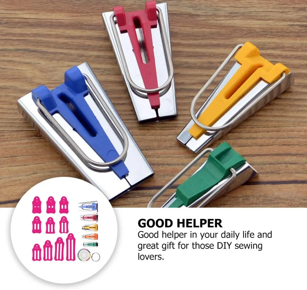 1 Set Pin Bag Fabric Sewing Maker Quilting Tools Fabric Bias Tape Maker Sewing Supplies Sewing Tool Bias Tape Makers Bias Tape Maker Tool Tools for Quilting Binding Maker