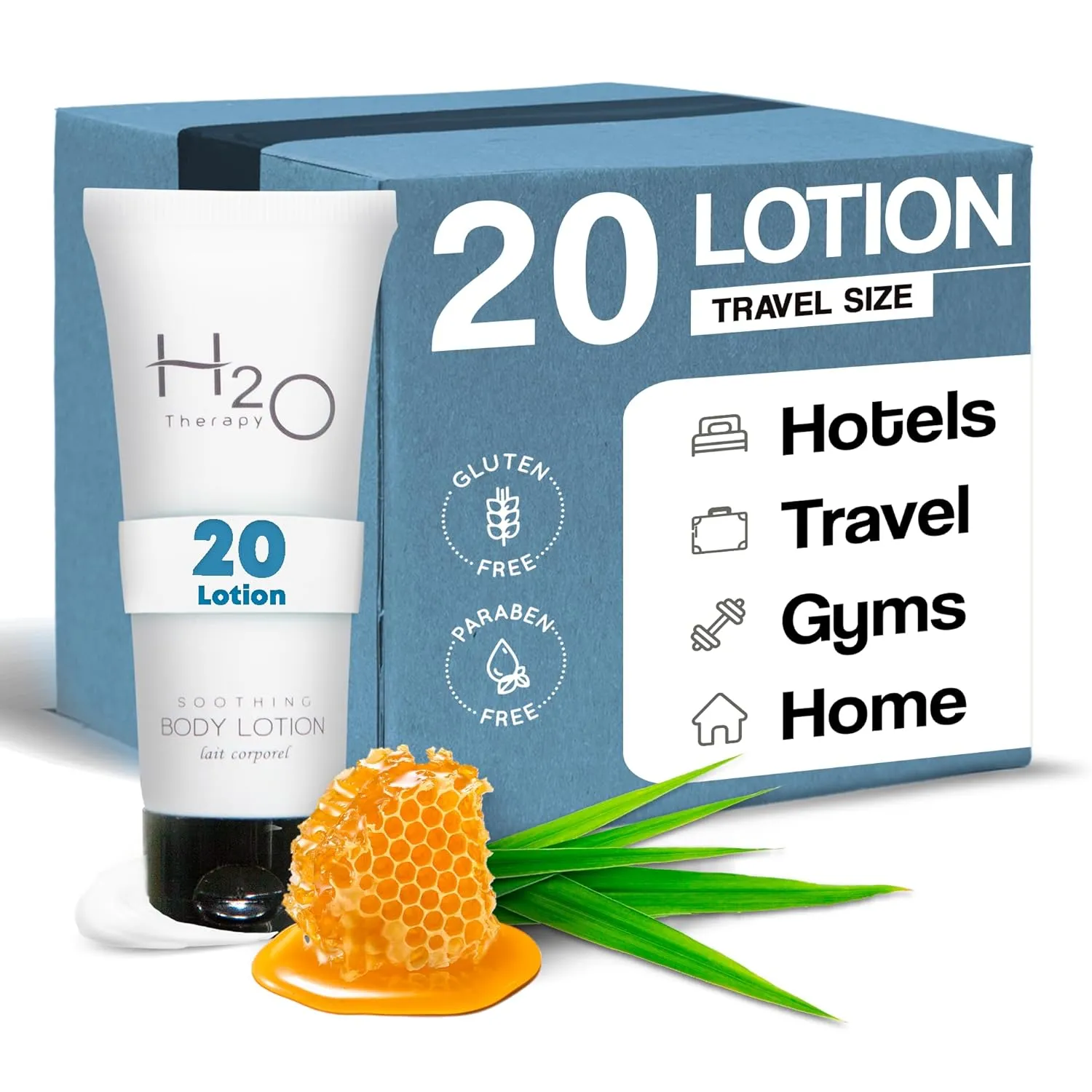 1-Shoppe All-in-Kit H2O Therapy Lotion, Travel Size Hotel Hospitality, 0.85 oz (Case of 20)