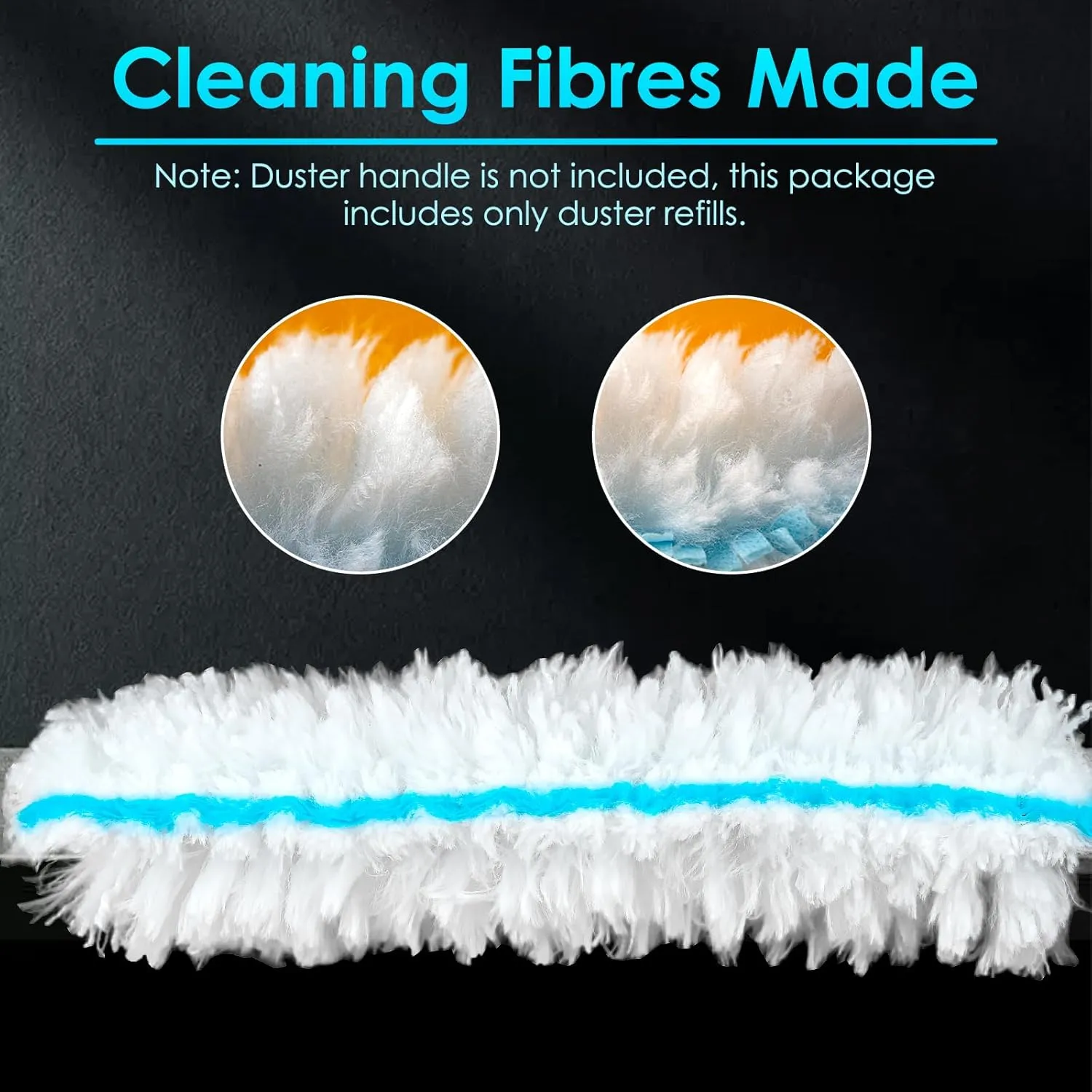 (10 Count) Duster Refills Compatible with Bona Extendable Dusting Kit and The Bona Compact Dusting Kit, Disposable Dust Removal Brush Heads for Electronics, Furniture, Car Interior