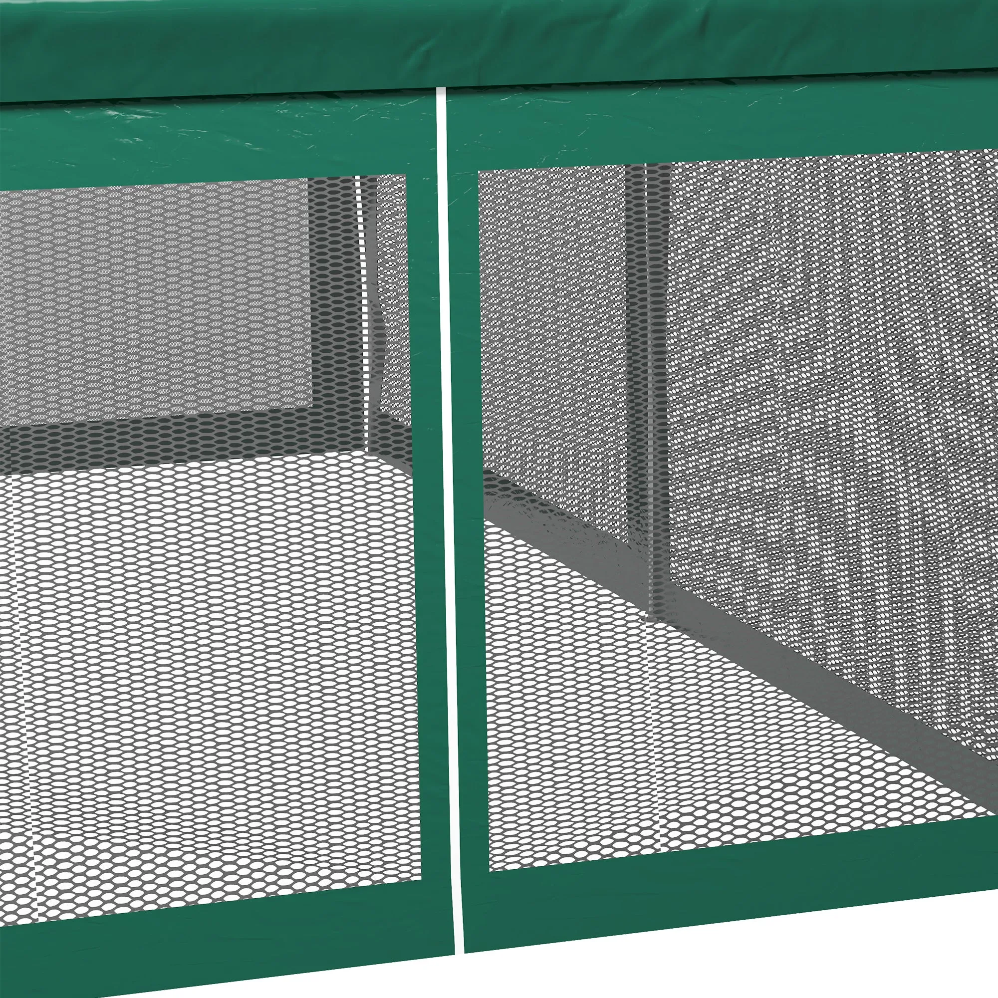 10' x 20' Party Tent with 6 Removable Sidewalls, Green Gazebo Shade Shelter for Outdoor Events
