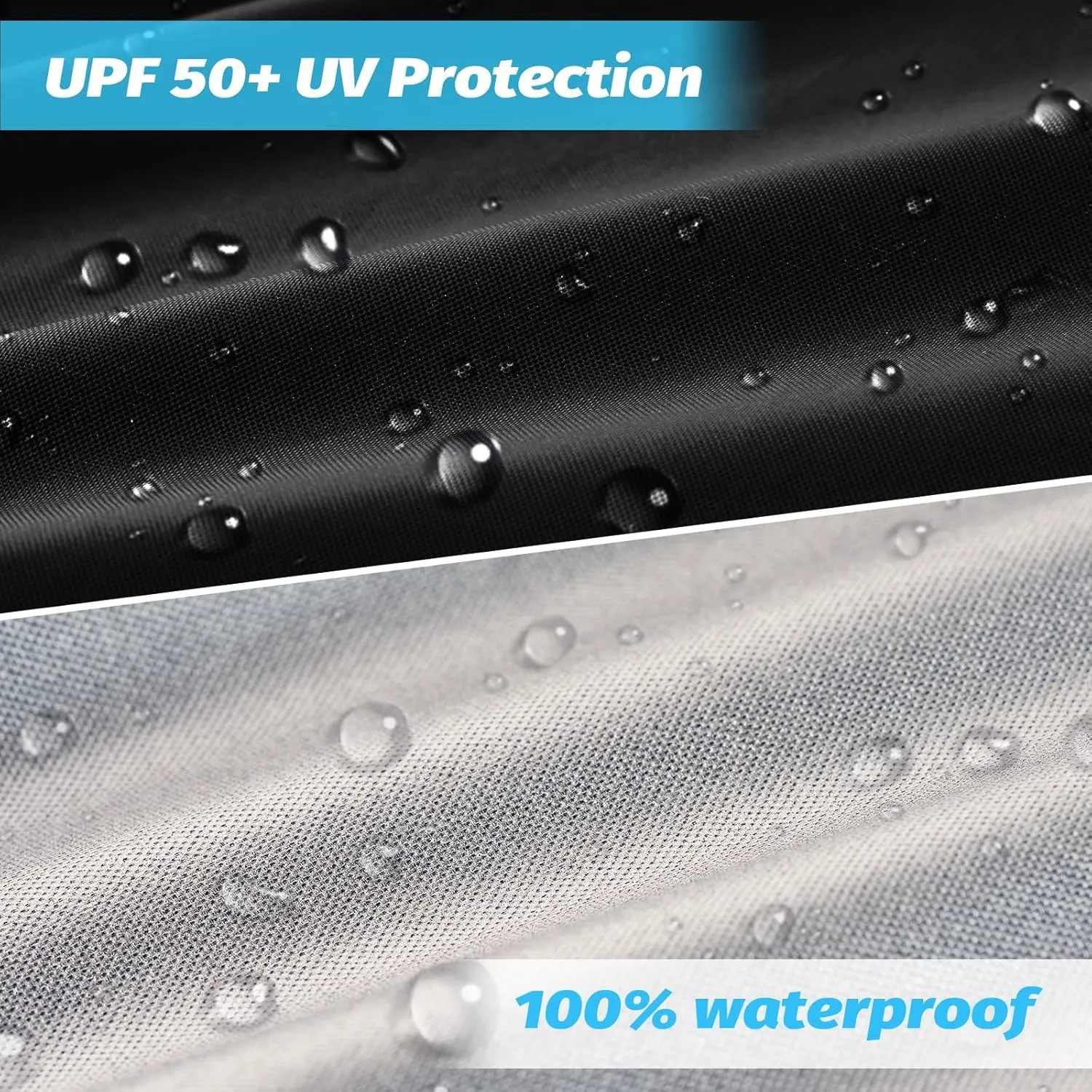 10×10 Canopy Replacement Top Cover, Pop Up Canopy Tent Cover for Straight Leg Frame, Waterproof Canopy Top with Windproof Ropes for Outdoor Garden Patio Camping Sun Shade(Top Only) (Black)