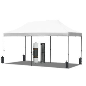 10x20 Heavy Duty Canopy Tent, UV Waterproof, 6 Sidewalls for Wedding