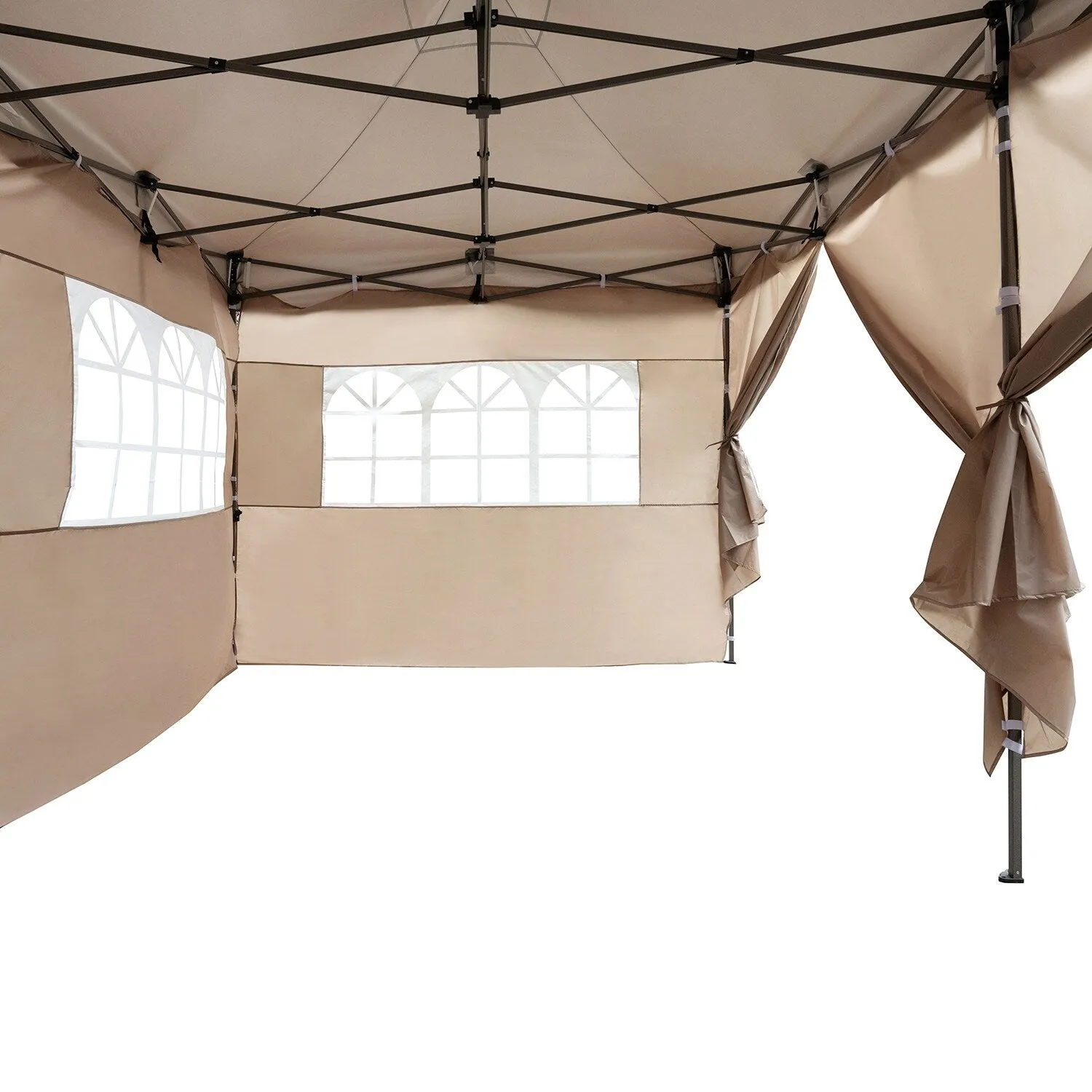 10x20 Heavy Duty Canopy Tent, UV Waterproof, 6 Sidewalls for Wedding