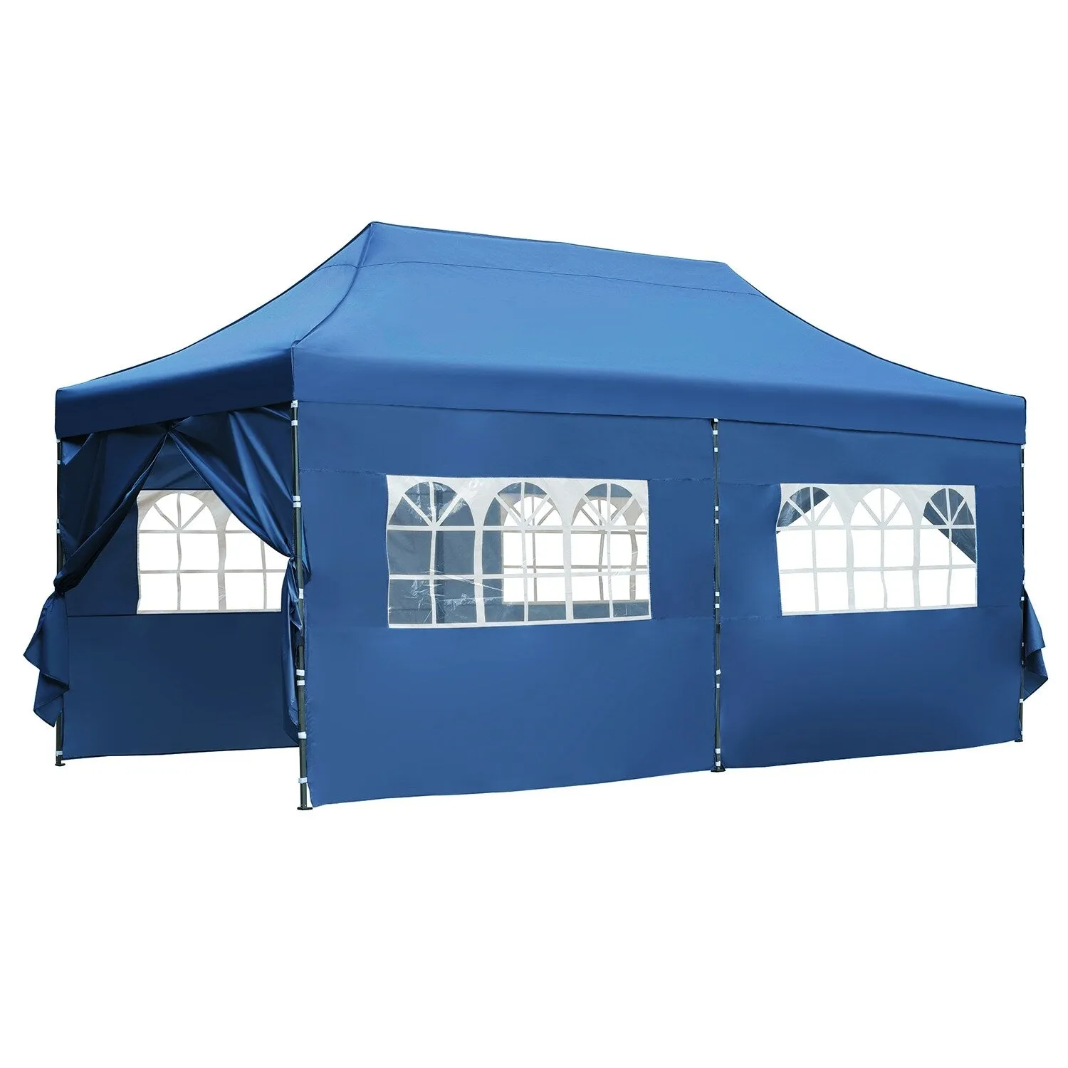 10x20 Heavy Duty Canopy Tent, UV Waterproof, 6 Sidewalls for Wedding
