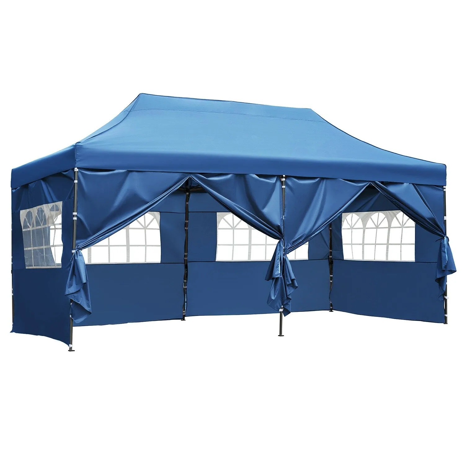 10x20 Heavy Duty Canopy Tent, UV Waterproof, 6 Sidewalls for Wedding