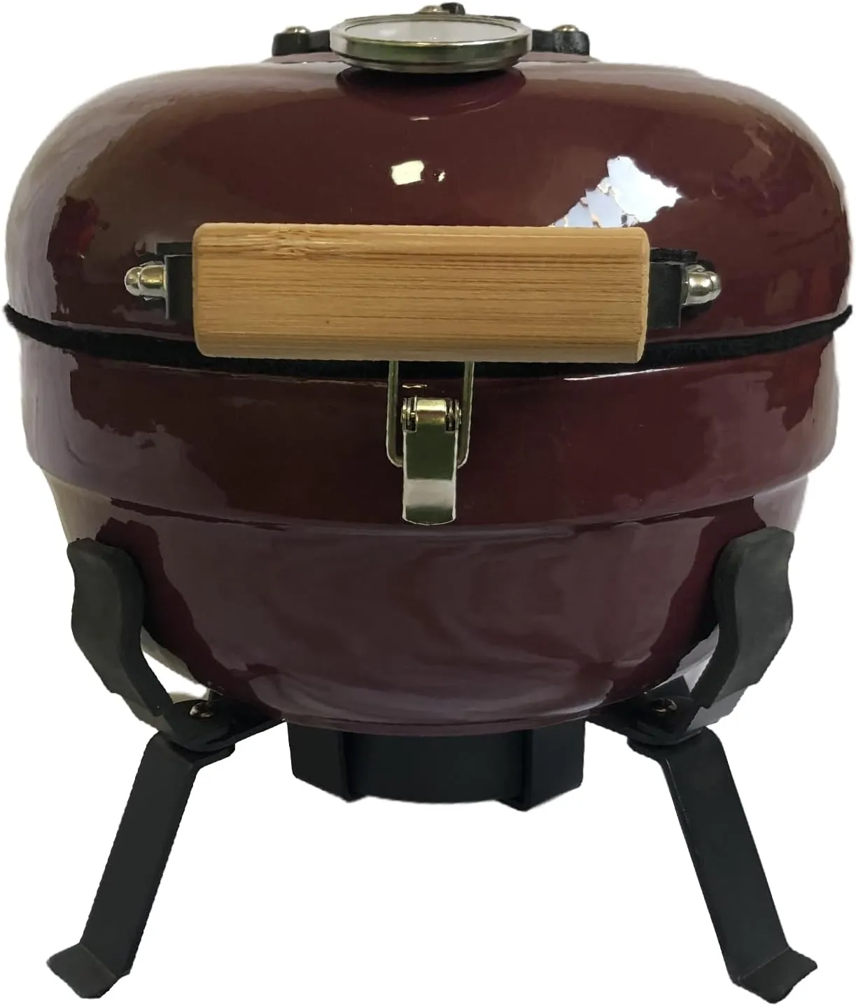 12 Inch Portable Mini/Small Ceramic Charcoal BBQ Grill with Folding Legs for Outdoor Cooking Barbecue Camping BBQ, Gift for Mother’s/Father‘s Day Valentine Christmas