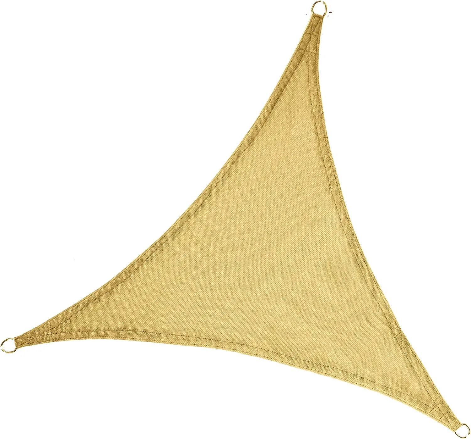 12' x 12' x 12' Triangle Sun Shade Sail Canopy (Sand) - UV Block for Patio and Outdoor