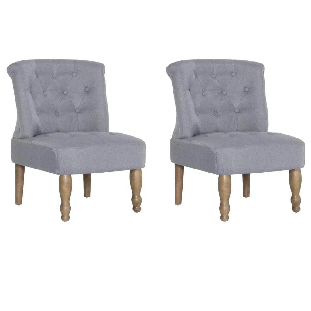 1/2x French Chairs Fabric Lounge Seating Dining Chair Multi Colors