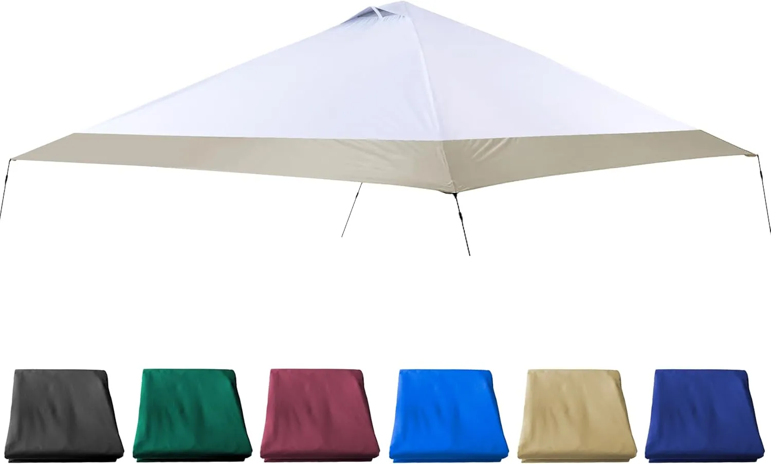 13x13 Canopy Replacement Top with Air Vent Silver Coated Fit for Coleman Oasis, CORE 13 FT x 13 FT Instant Pop Up Canopy Frame, (Beige)