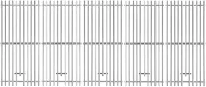 16517 Grill Grates Replacement Parts for Bull Grill Parts 5 Burner Brahma 30 Inch 57568 57569 57568CE 57569CE 57568AGA 57569AGA Lion Premuim L90000 40 Inch Stainless Steel Cooking Grate 5 Pcs