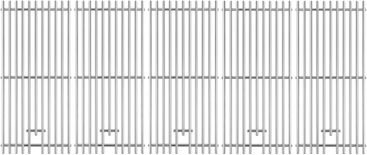 16517 Grill Grates Replacement Parts for Bull Grill Parts 5 Burner Brahma 30 Inch 57568 57569 57568CE 57569CE 57568AGA 57569AGA Lion Premuim L90000 40 Inch Stainless Steel Cooking Grate 5 Pcs