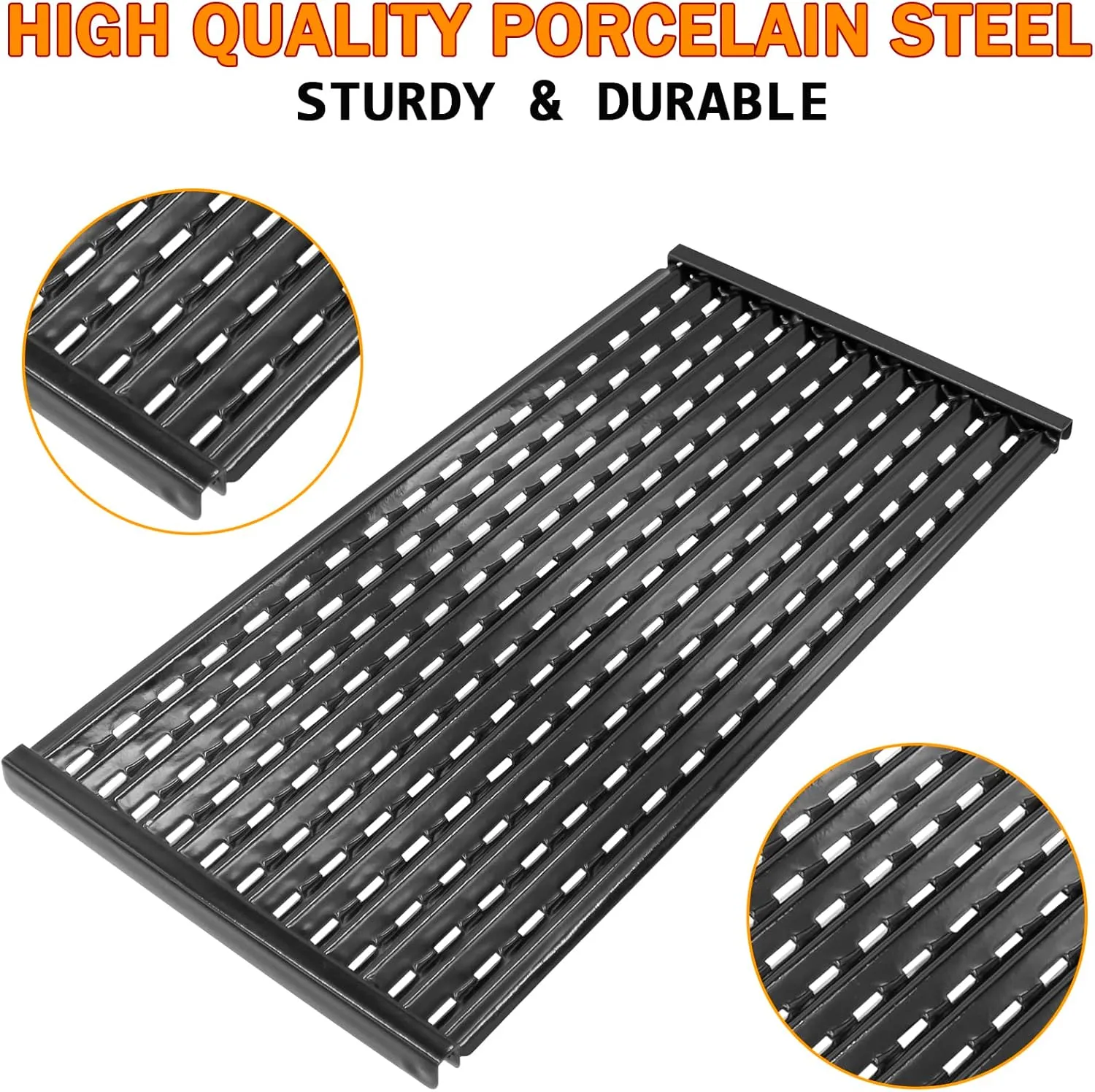 17 inch Infrared Grill Grates for CharBroil G460-0500-W1 Performance Tru Infrared 3 Burner Grill Replacement Parts, Char-broil 463371116 463370919 463344116 463370015 463335115 463335014 Parts, 3 PCS