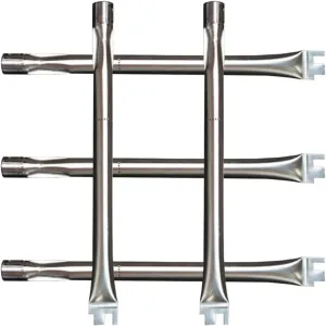 17" Stainless Steel Grill Burner Tubes Replacement for Ducane Stainless & Meridian Series 5 Burner 30400042, 30500701, 30557501, 30558501 Grill Models, Replaces OEM Part D30500702, 5-Pack