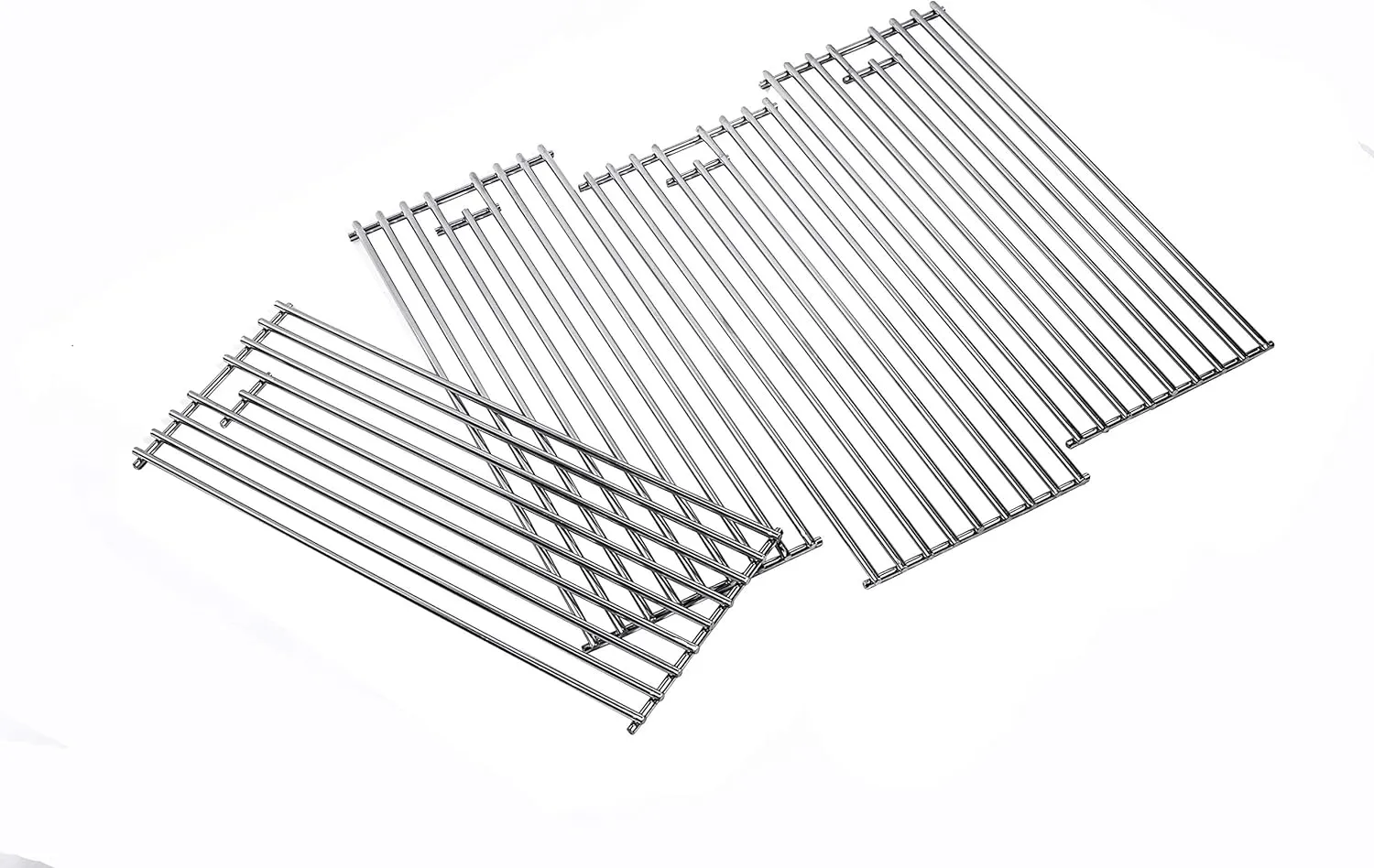19.25" x 7.5" 4 Pack Stainless Steel BBQ Grill Grates for Bull Most Models Cooking Grates Replacement for OEM 16517 Steer Premium 69008 69009 Lonestar Select 87048 87049 7 Burner Premium 18248 18249