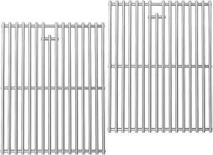 19.5 Inch Stainless Steel Cooking Grate for Home Depot Nexgrill 4 Burner 720-0830H, 720-0830D, 720-0783E, 720-0783C, BBQ Grids Grill Grates Replacement Parts for Kenmore Uniflame, Set of 2