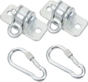 1Set Swing Hanging Kit with Sturdy Hooks and Safety Buckles Heavy Duty Hangers for Indoor and Outdoor Playground Use Stable Swing Suspension System for Adults