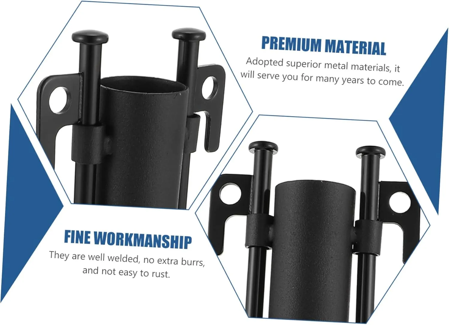 1set Windproof Tarp Pole Holder Tent Rod Fixing Tube for Camping Includes Holder Ground Stakes for Awnings Outdoor Activities