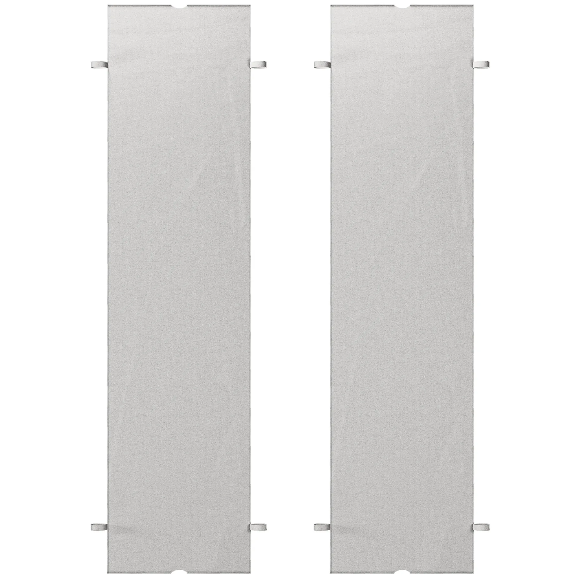 2-Pack 16' x 4' UV-Blocking Pergola Shade Covers, for 10 x 10ft Pergola, Light Grey