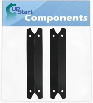 2-Pack BBQ Grill Heat Shield Plate Tent Replacement Parts for Charmglow 8107310S - Compatible Barbeque Porcelain Steel Flame Tamer, Flavorizer Bar, Vaporizer Bar, Burner Cover 17 3/4"