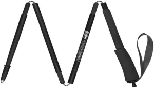 2 Pack Lightweight Trekking Poles- Collapsible Carbon Fiber Hiking Poles/Folding Strong Walking Sticks - Professional Durable Walking Poles for Men, Women/Black (A)