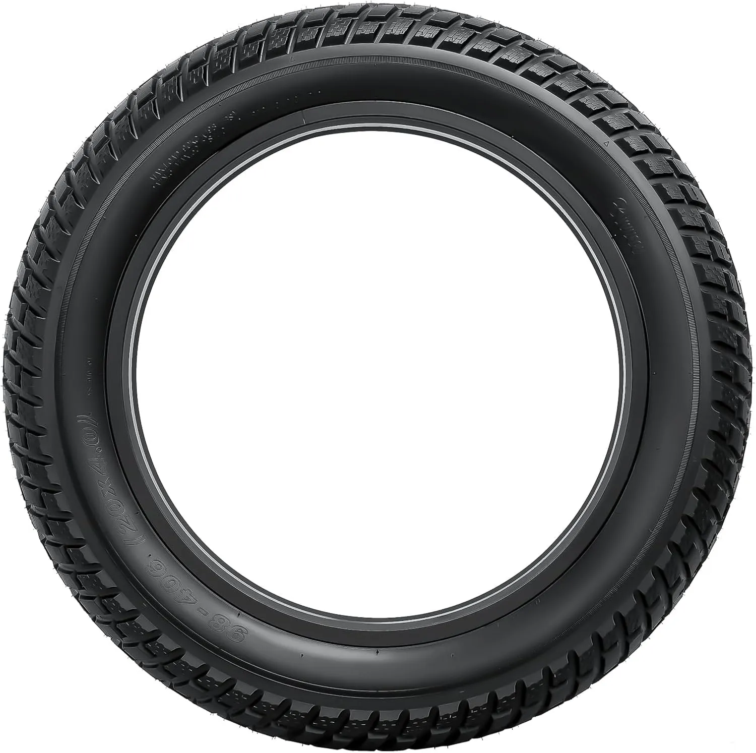 2-PCS 20"/24"/26" Heavy Duty E-Bike Tires 20x4.0/98-406 24x4.0/98-507 26x4.0/98-559 and Bike Tubes Compatible with 20/24/26 x 4.0 Fat E-Bike All-Terrain Directional Tread Bicycle Tires and Tubes