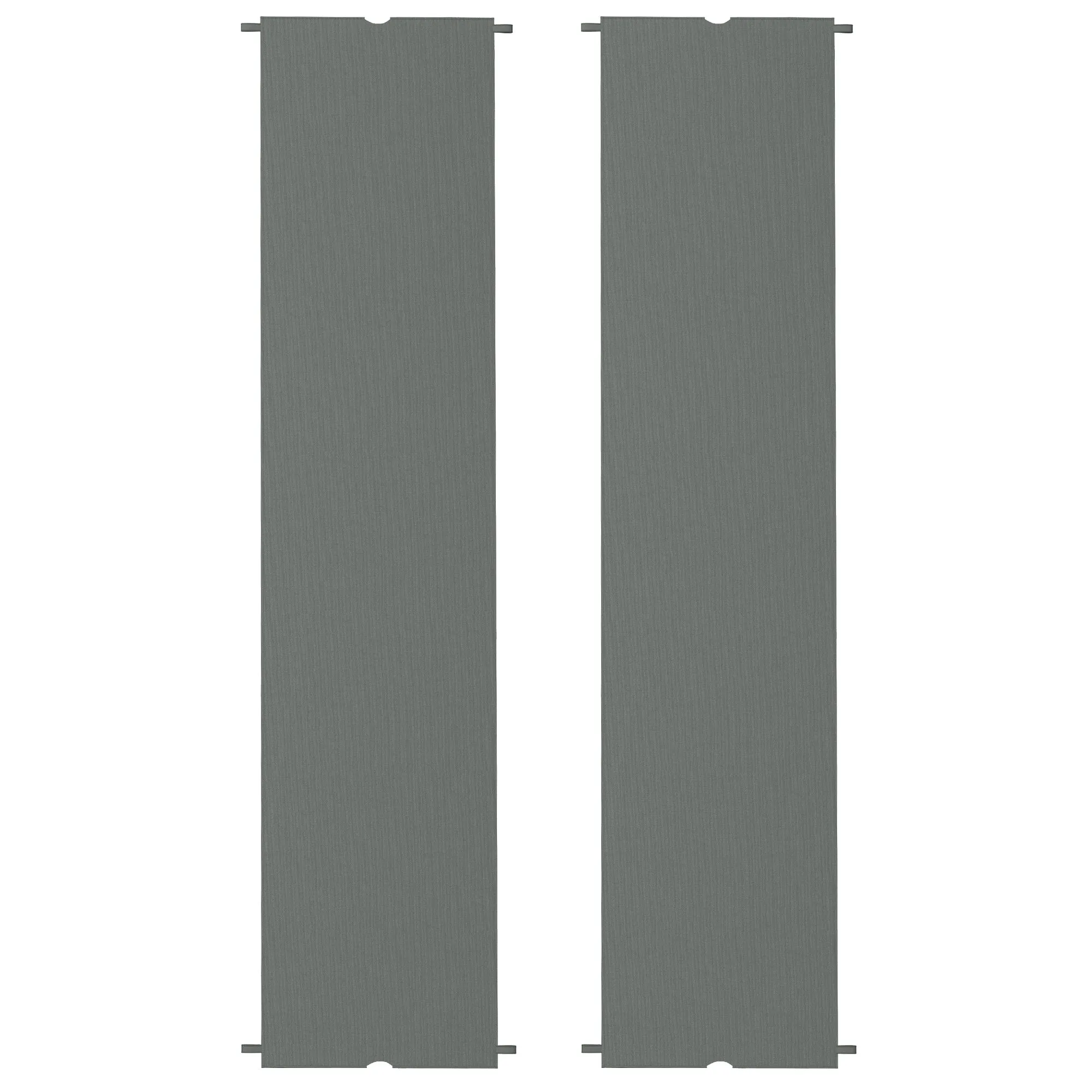 2 PCS UV Protection Pergola Cover, Easy to Install, for 3 x 3m Pergola, Dark Grey