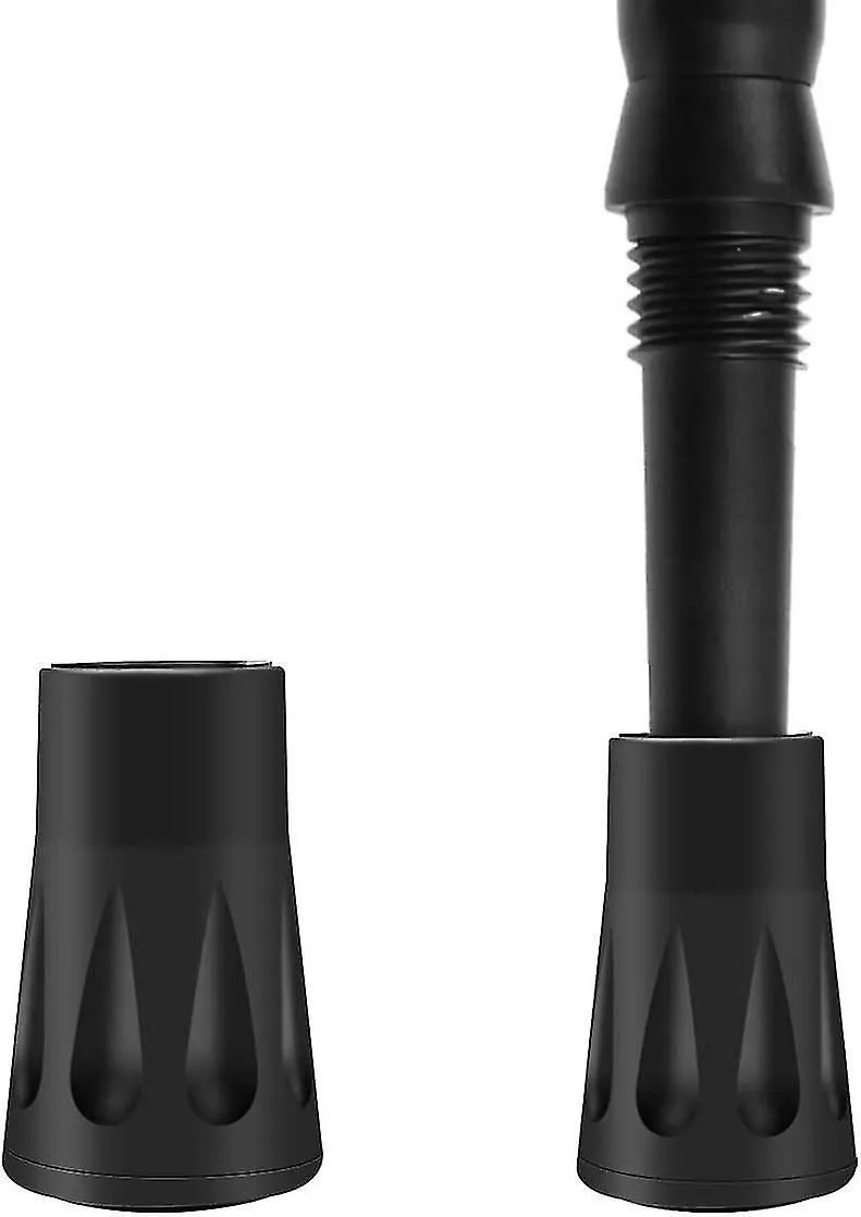 20 Hiking Pole Tips - Black Rubber Replacement Tips for Trekking Walking Poles