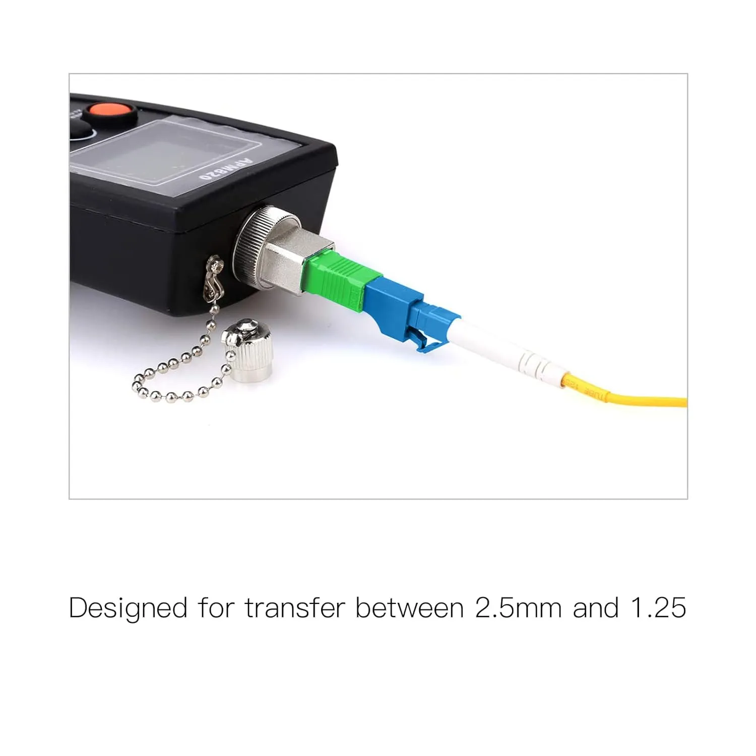 20 Pack SC/APC Male to LC/UPC Female Singlemode Adapter Fiber Optic Connector FTTH Adaptor Convertor for Visual Fault Locator