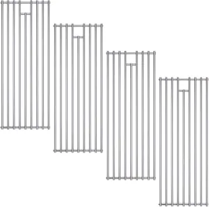 2025 4 Pack 8mm SS304 Stainless Steel BBQ Grill Grates Replacement Parts for Bull,Angus 47628, Brahma, Lonstar Select, Outlaw Steer Premium, Lonestar Select,7 Burner Premium,65073,L60000,75000,90000
