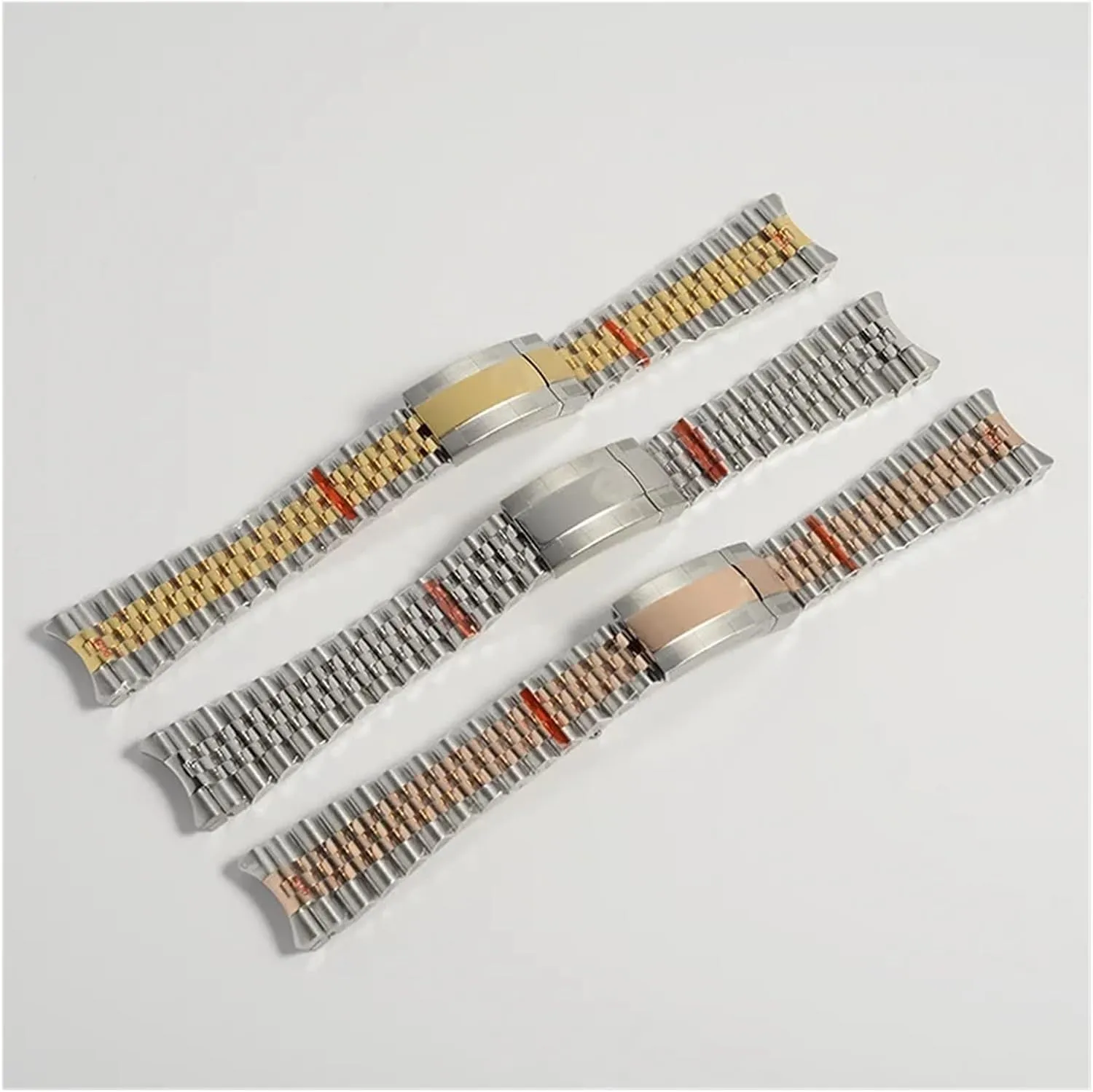 21mm 904L Stainless Steel Bracelet Watch Band Strap