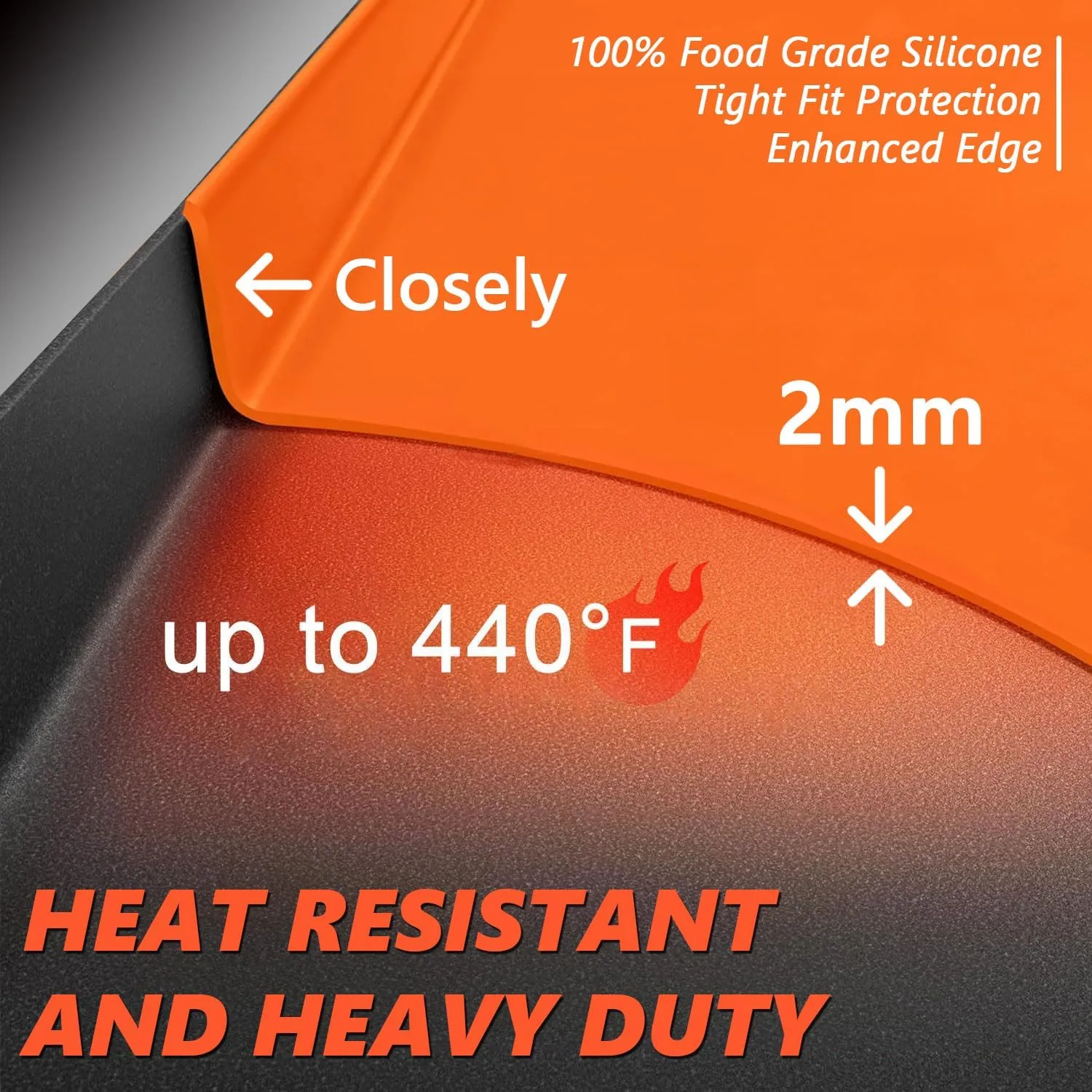 28" Silicone Griddle Mat Cover for Blackstone, Heavy Duty Silicone Cover, All Year Round Griddle Top Protective Mat for Black Stone Accessories