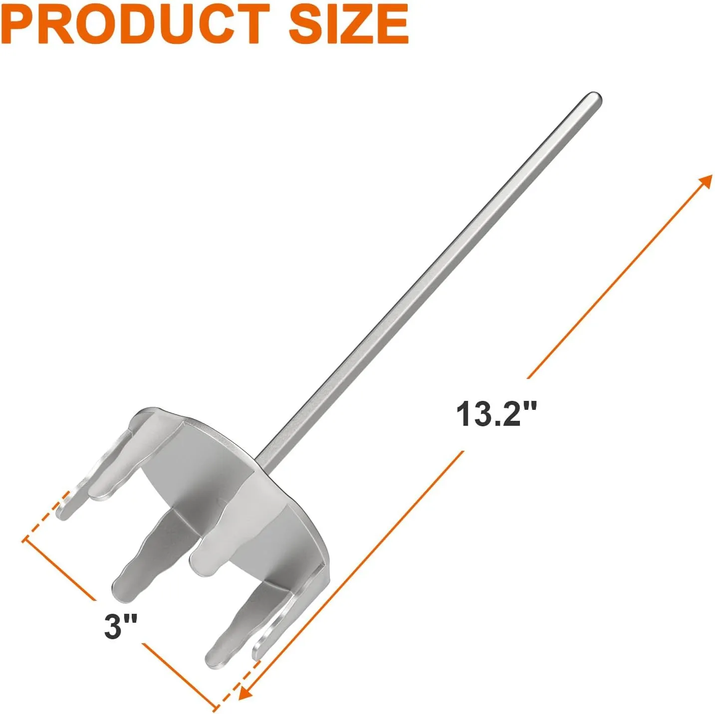 3 Inch Stainless Steel Pork Puller Used with Standard Hand Drill