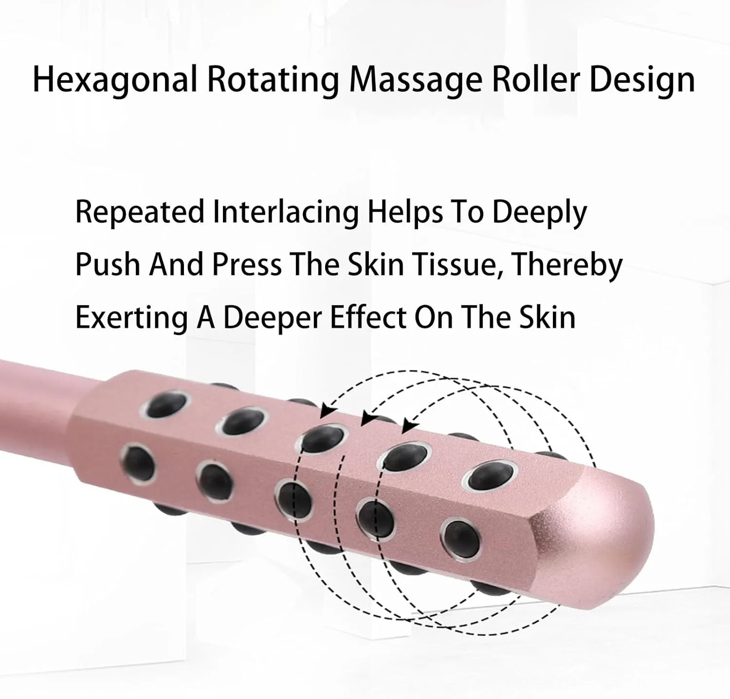 30 Grains Germanium Elarique Beauty Roller for Up Lifting and Skin Care, Arrily Face Roller, Facelift Pro Beauty Roller, Cooling & Sculpting, Portable with Ergonomic Handle (Purple)