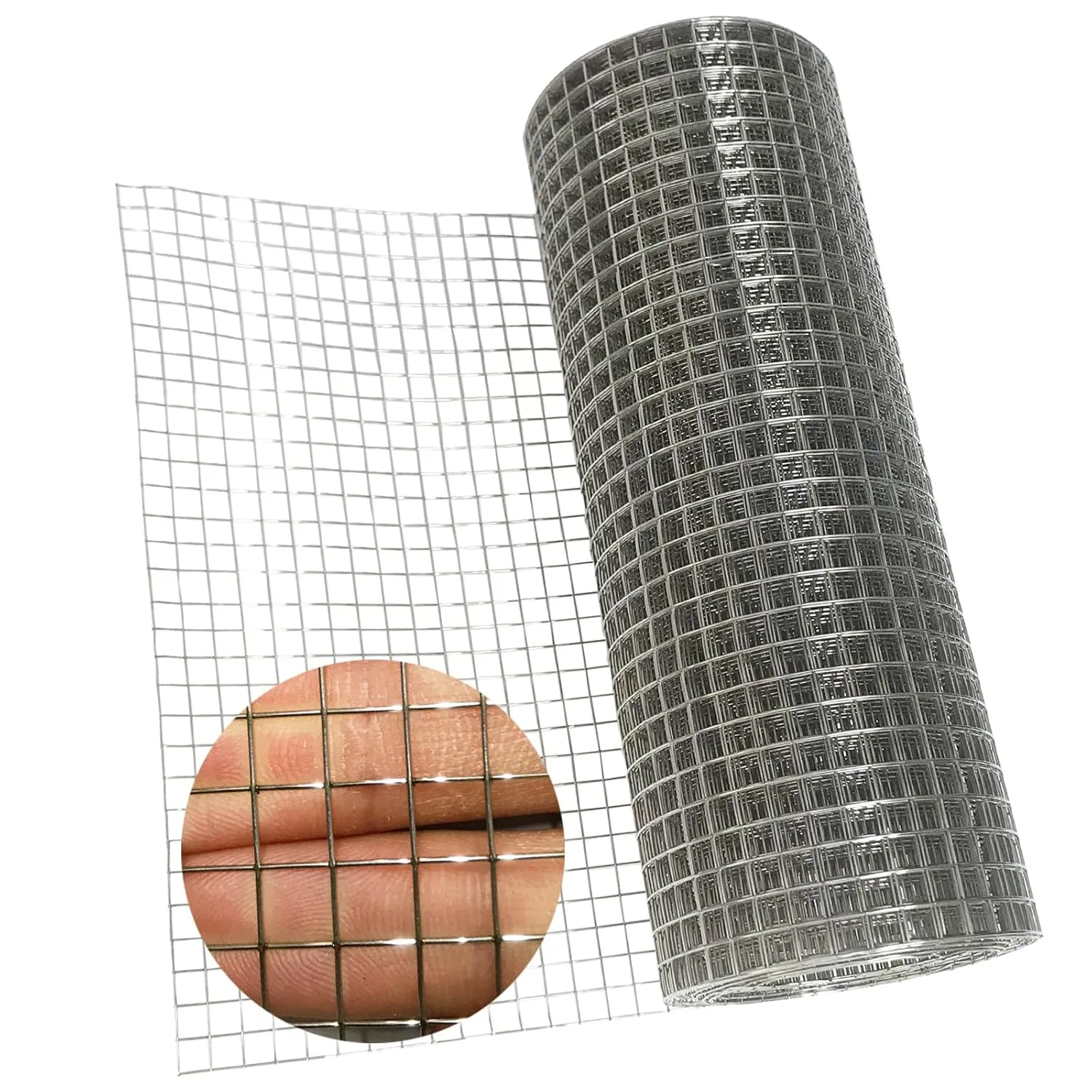 304 Sturdy Stainless Steel Mesh 7.9in X 10ft, 1/4 inch Mesh Wire Mesh Roll, 23 Gauge Hardware Cloth Never Rust, Hard&Heat Resisting, Easy to Cut, for DIY Projects, Vent Mesh, Chicken Coop, Tree Guard