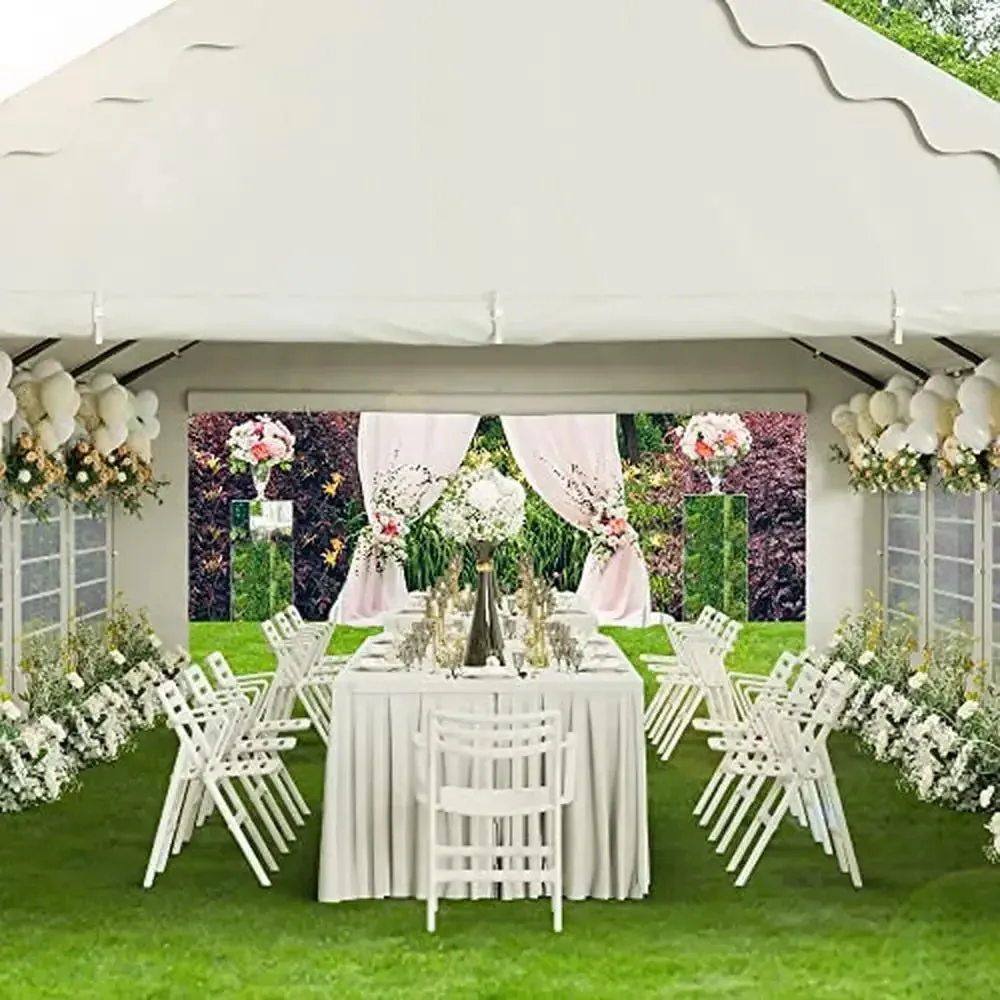 32'x16' Outdoor Wedding Event Canopy with Removable Sidewalls