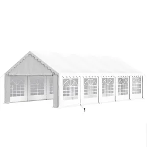 32'x16' Outdoor Wedding Event Canopy with Removable Sidewalls