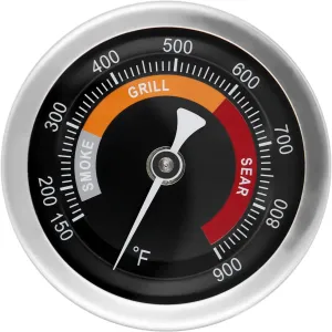 3.3" Grill Thermometer Replacement Part for Big Green Egg, Char Griller, BBQ Grill Thermometer for Smoker Outside Grill Temperature Gauge, 150-900°F