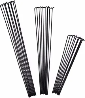 36pcs for Bicycle Spokes & Nipples Stainless Steel Electric Bike 13G 13K Diameter 2.2mm Length 100-300mm J Bend Cycle Black