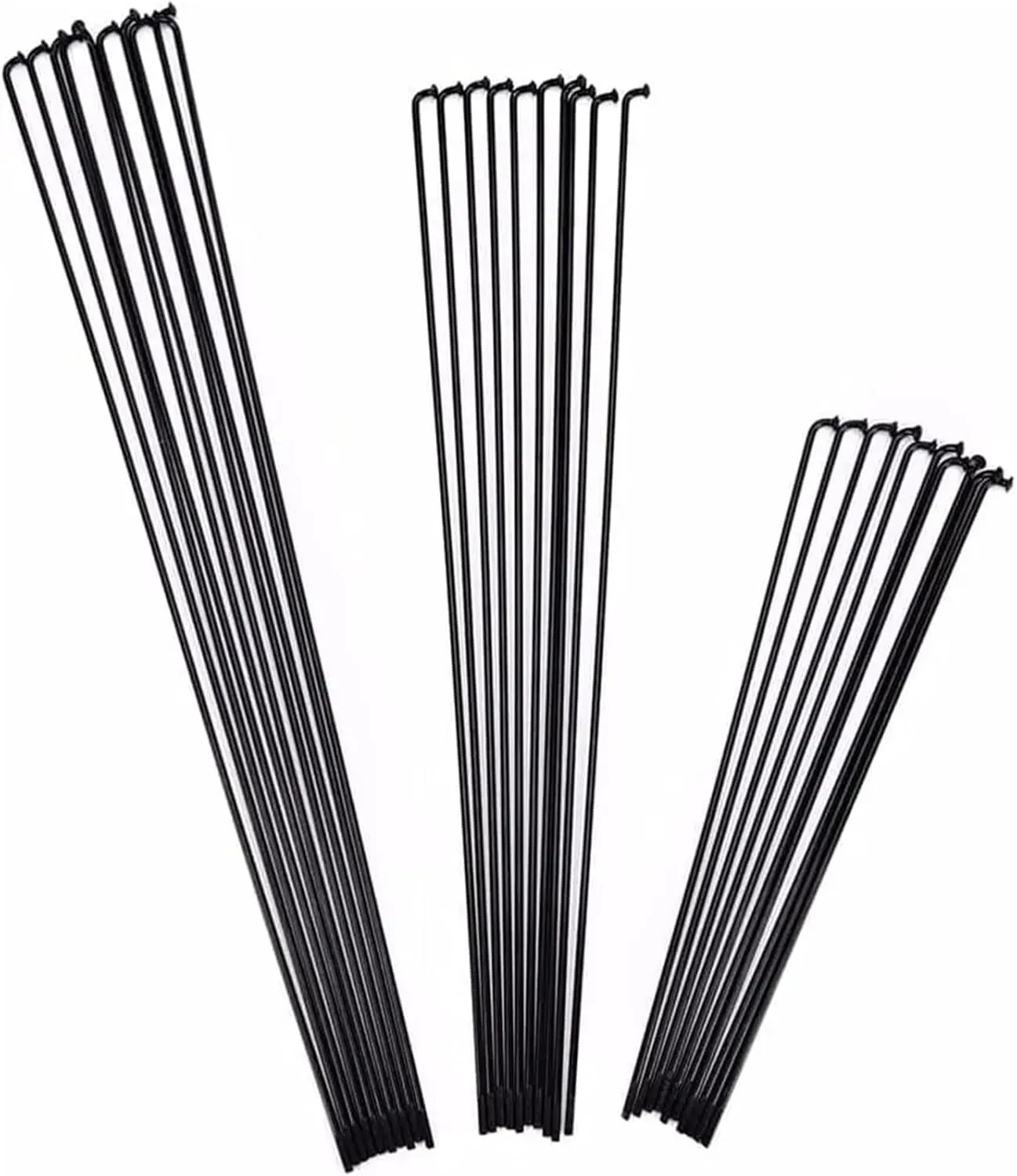 36pcs for Bicycle Spokes & Nipples Stainless Steel Electric Bike 13G 13K Diameter 2.2mm Length 100-300mm J Bend Cycle Black