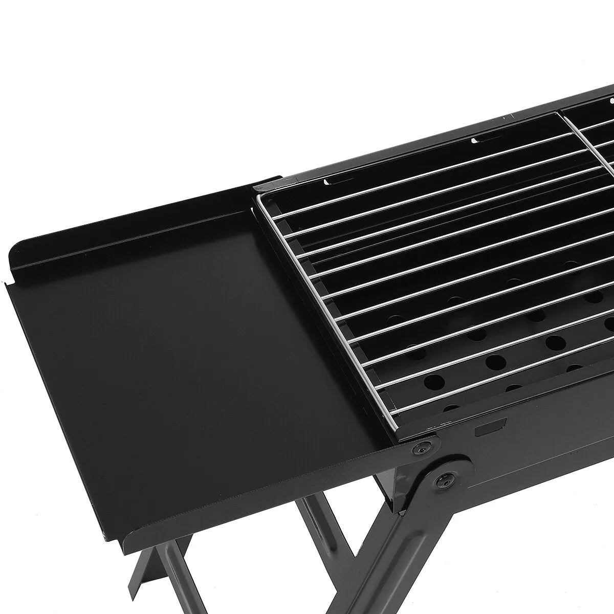 37cm Heighten Foldable BBQ Grill Stainless Steel Grilled Mesh Seasoning Board