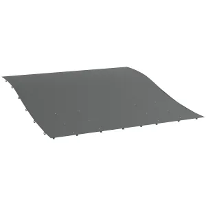3.8 x 3.8 ft Pergola Canopy Replacement, Pergola Shade Canopy with Drainage Holes, Easy to Install, for 10' x 10' Pergola (Outsunny 84C-038 Series), Dark Grey