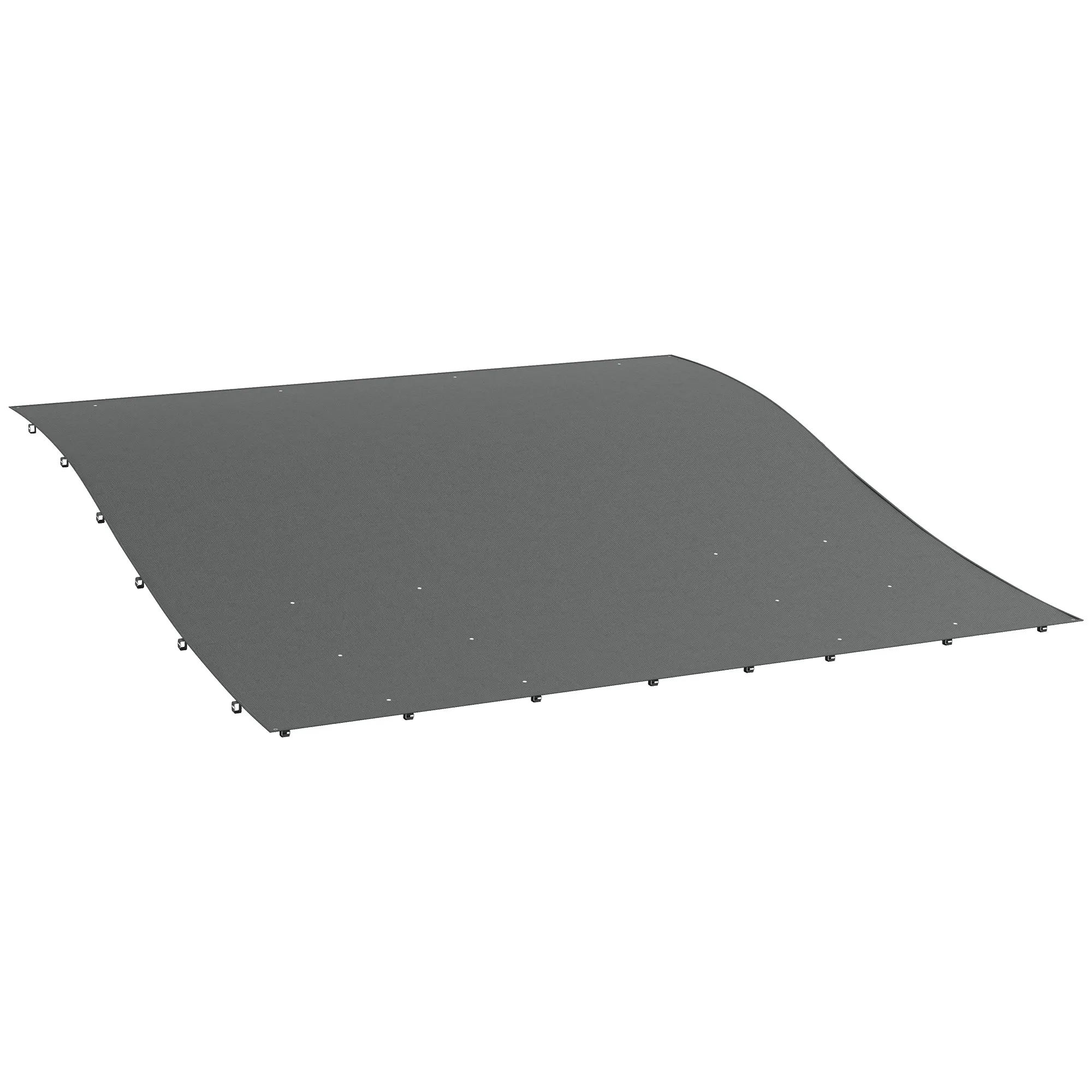 3.8 x 3.8 ft Pergola Canopy Replacement, Pergola Shade Canopy with Drainage Holes, Easy to Install, for 10' x 10' Pergola (Outsunny 84C-038 Series), Dark Grey