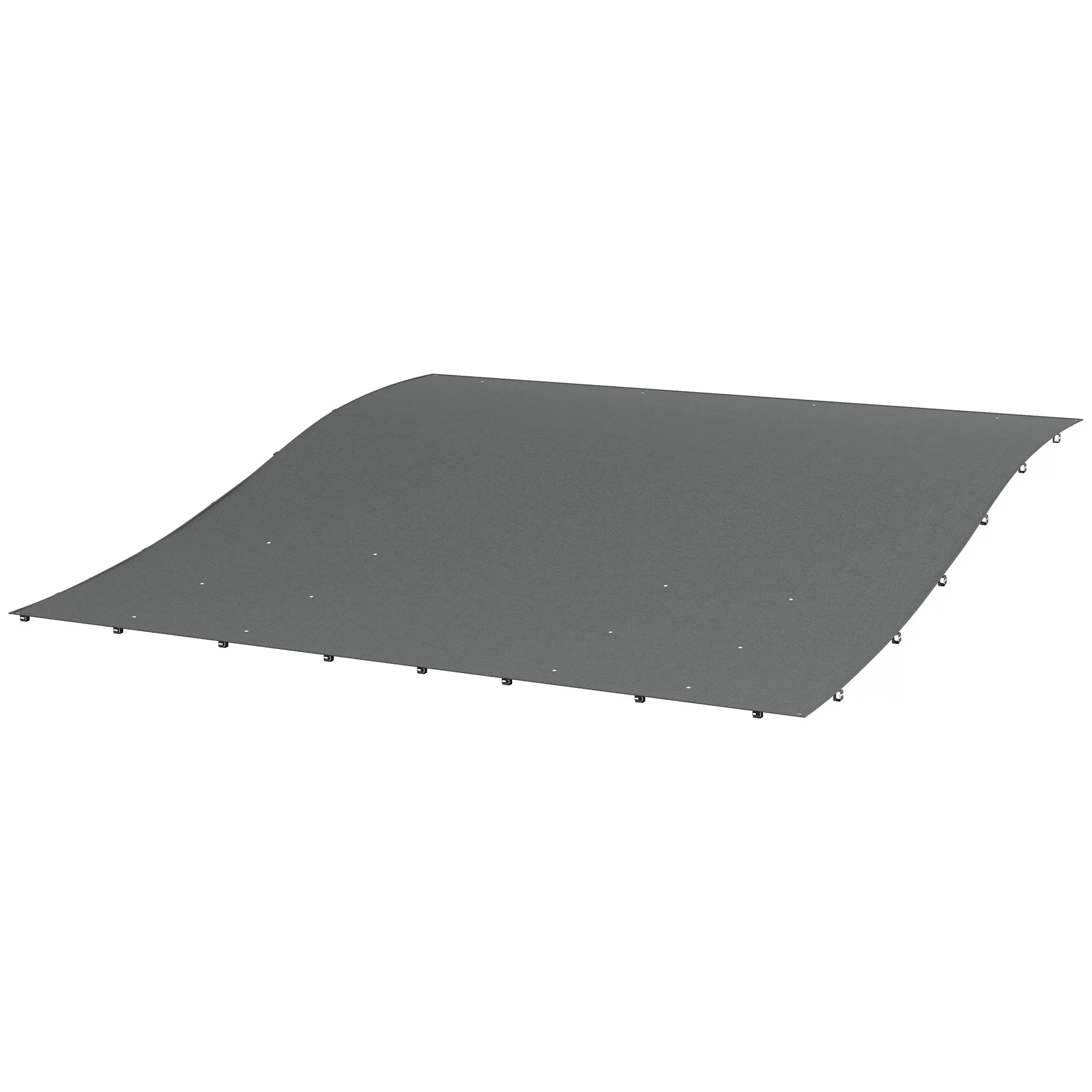 3.8 x 3.8 ft Pergola Canopy Replacement, Pergola Shade Canopy with Drainage Holes, Easy to Install, for 10' x 10' Pergola (Outsunny 84C-038 Series), Dark Grey