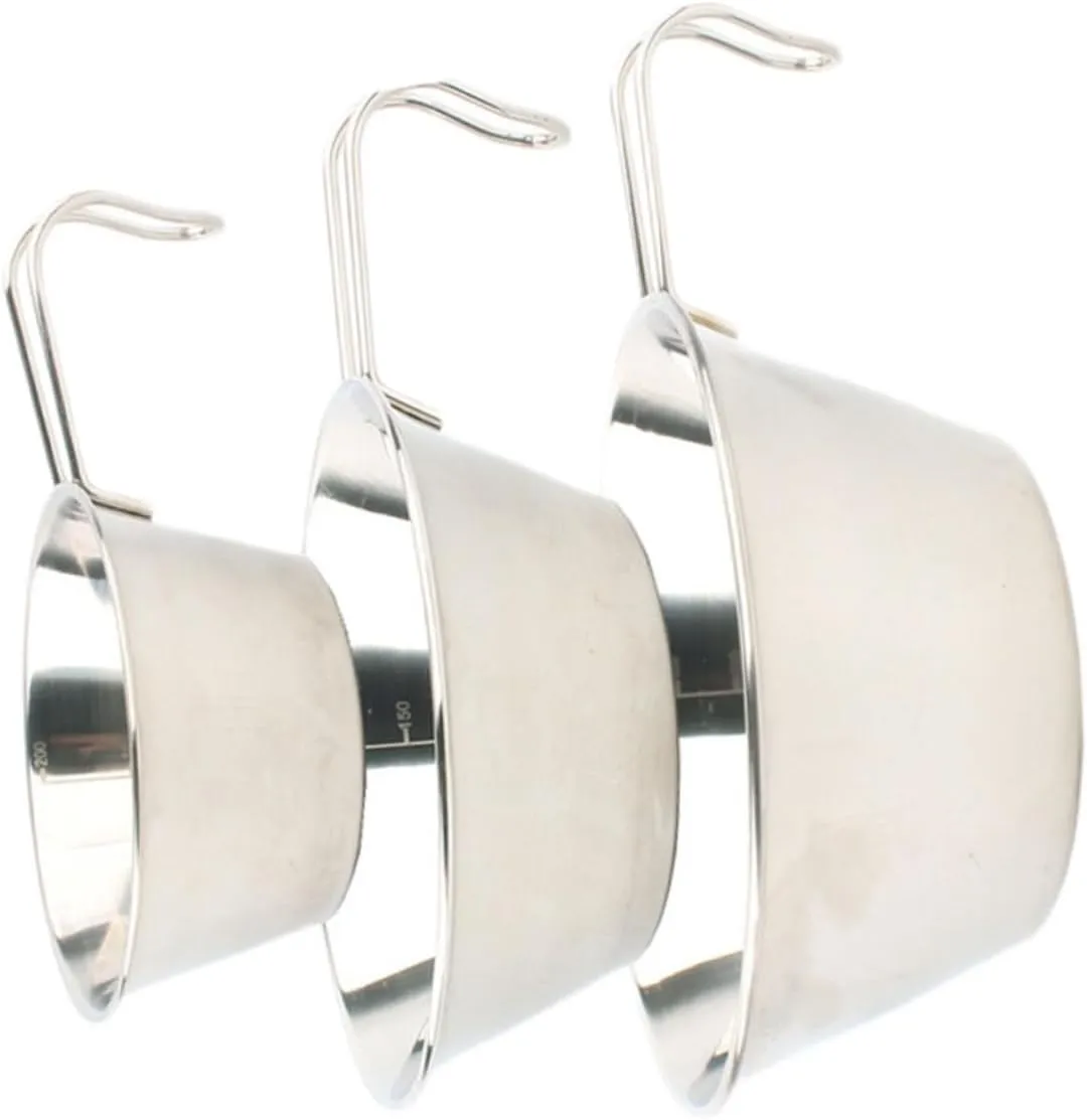 3pcs Outdoor Stainless Steel Folding Bowl Lunchbox Kettle Grill Instant Noodle Bowl Camping Accessories Cooking Folding Dinner Tray Camping Pan Outdoor Tableware Basket Silver