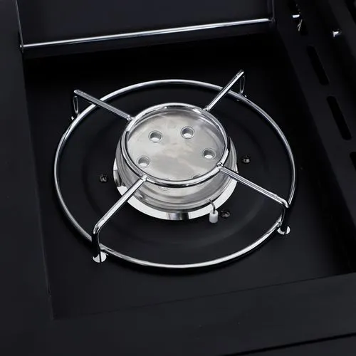 4 1 Gas BBQ Grill – Stainless Steel Burners with Side Burner & Storage for Outdoor Cooking