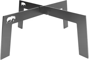 4 foot fire grill 2 Pcs | grill stand for Camping Travel Outdoor (Small)