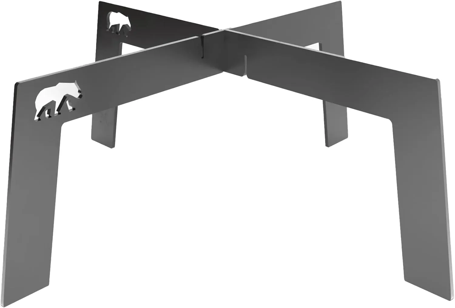 4 foot fire grill 2 Pcs | grill stand for Camping Travel Outdoor (Small)