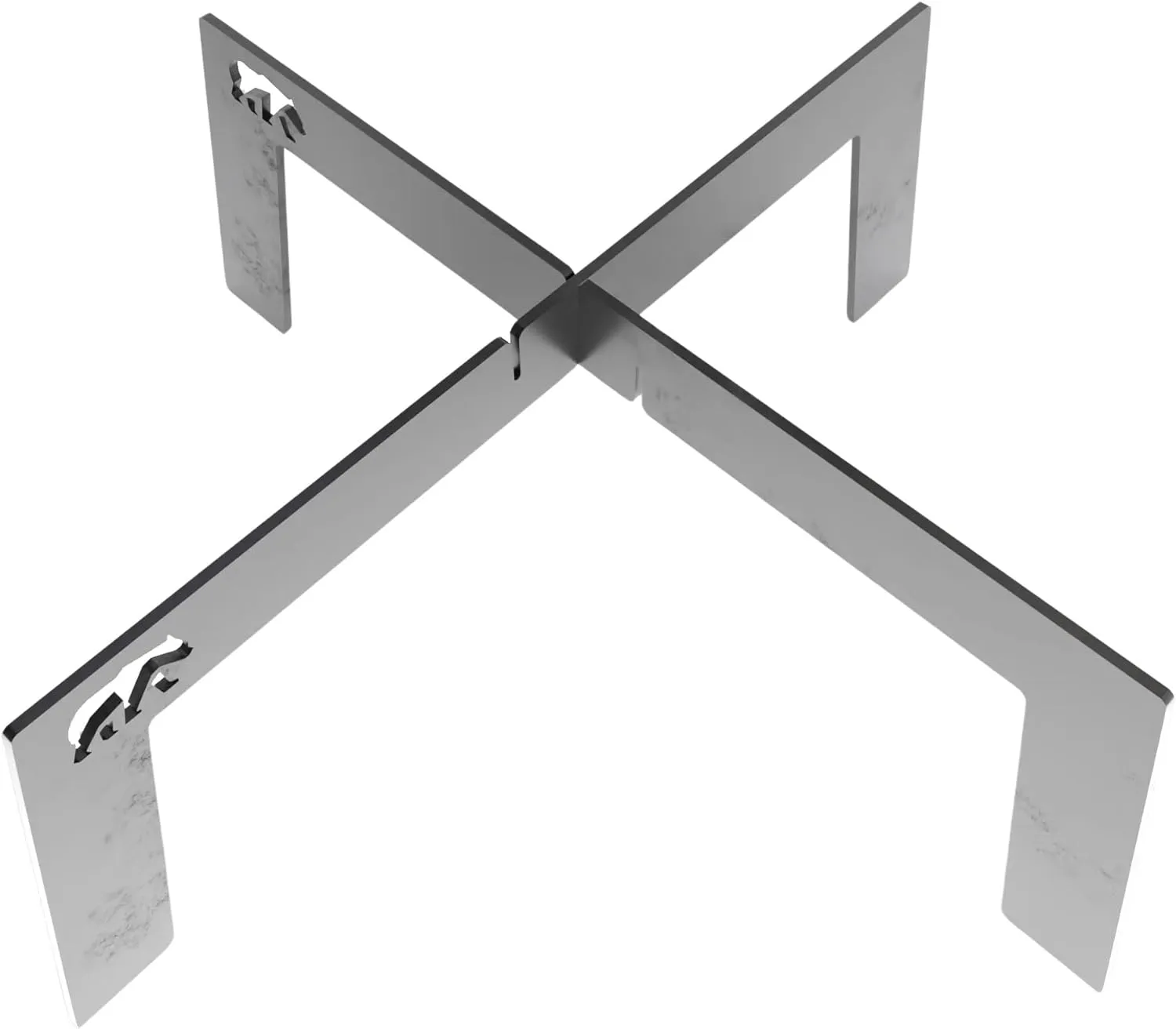 4 foot fire grill 2 Pcs | grill stand for Camping Travel Outdoor (Small)